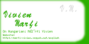 vivien marfi business card